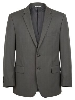 Linea Uomo Charcoal Gray Pinstripe Wool-Blend Suit Jacket Blazer 46R